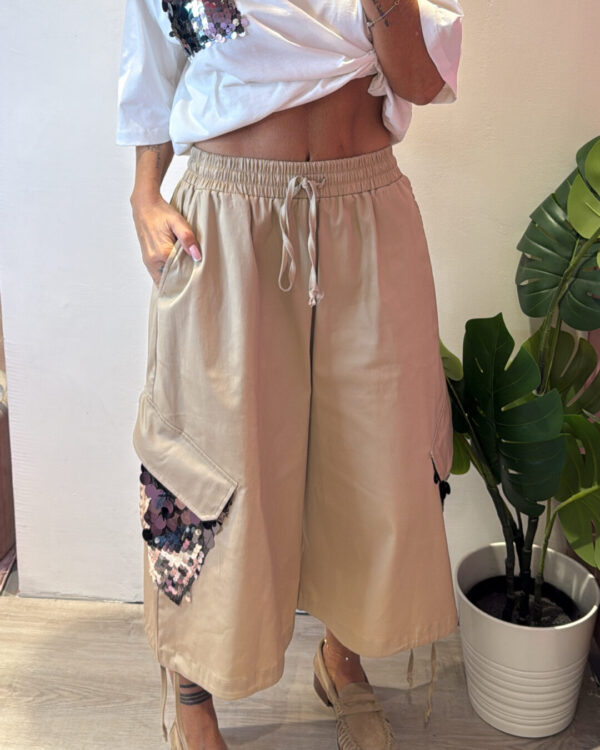 Bermuda MOTEL cargo paillettes, VARI COLORI