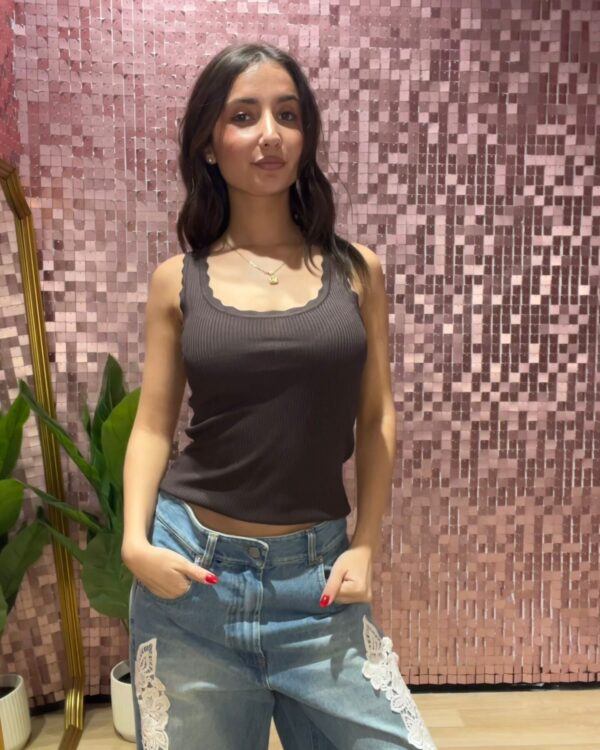 Canotta SUSYMIX a costine , VARI COLORI