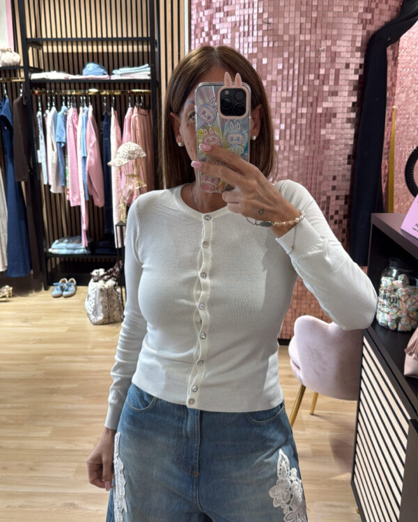 Cardigan SUSYMIX con bottoni gioiello