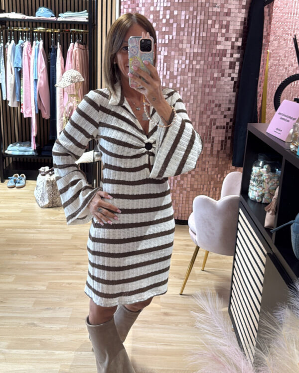 Abito SUSYMIX in crochet a righe