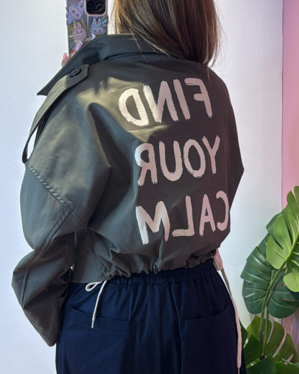 Bomber VICOLO con scritta sul retro " FIND YOUR CALM " , VARI COLORI