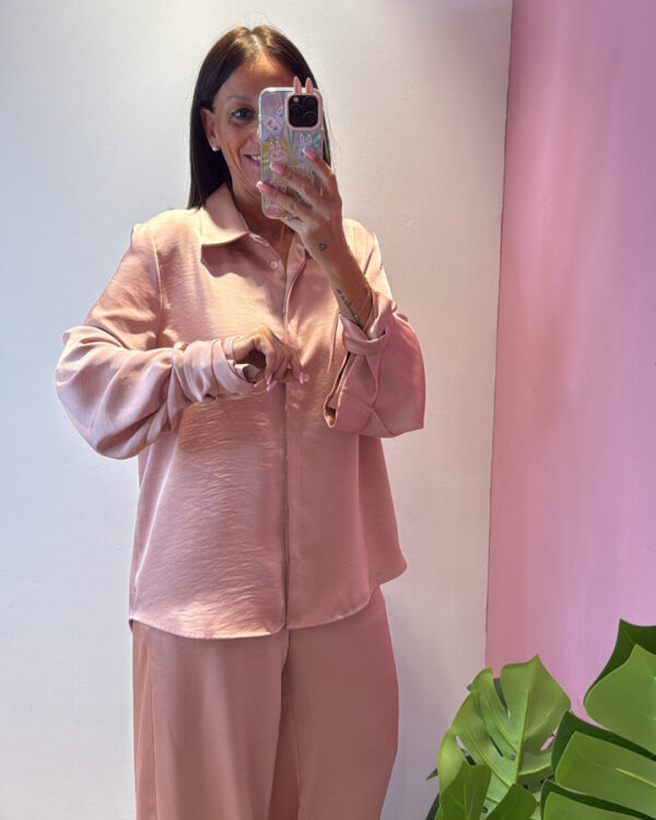 Camicia VICOLO in raso con laccio sui polsi , CIPRIA