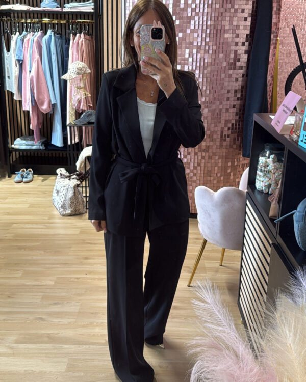 Tailleur SUSYMIX con fusciacca, NERO