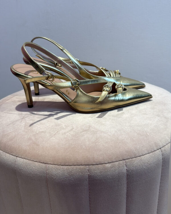 Slingback DIVINE FOLLIE in platino