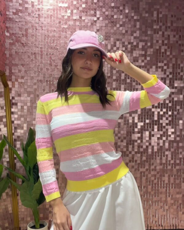 Maglia SUSYMIX a righe, VARI COLORI