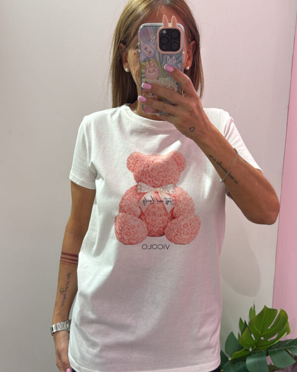 T-shirt VICOLO con stampa & strass