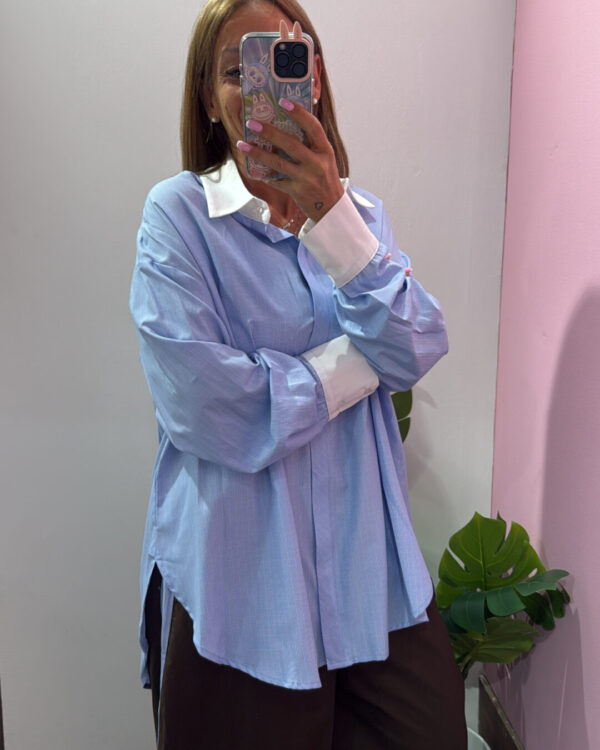 Camicia Over SUSYMIX in pied de poule piccolo