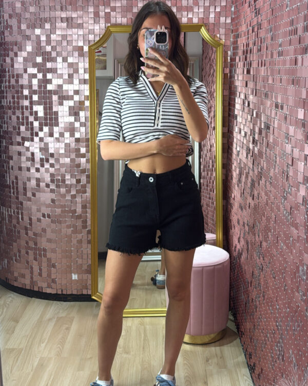 Shorts SUSYMIX sfrangiati sul bordo, VARI COLORI