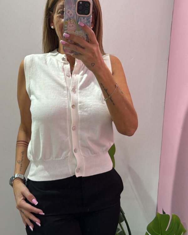 Smanicato VICOLO con bottoni gioiello, VARI COLORI
