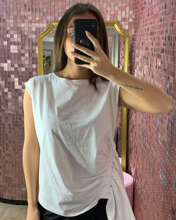 T-shirt/canotta VICOLO con intreccio laterale