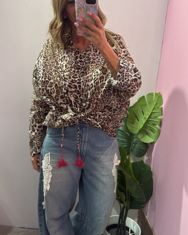 Camicia MOTEL fantasia animalier