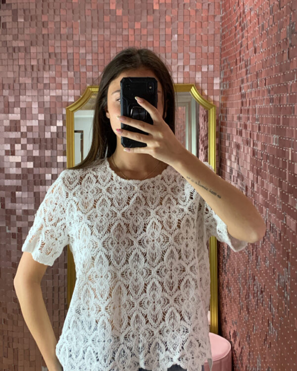T-shirt VICOLO in macramè