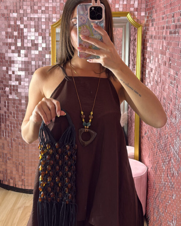 Borsa PHILIA LOFT con perle & frange