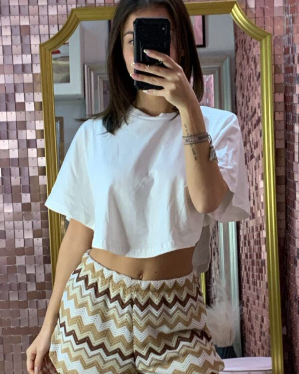 T-shirt Crop VICOLO , VARI COLORI