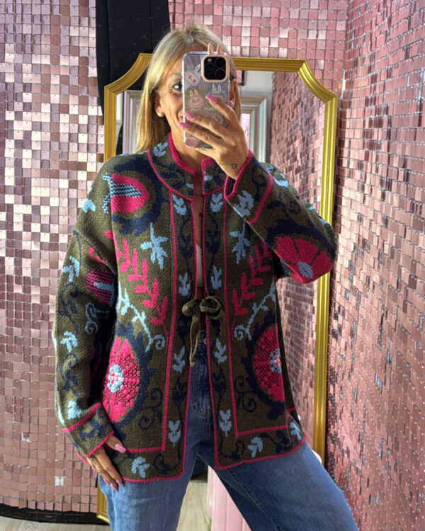 Cardigan VICOLO con laccio frontale