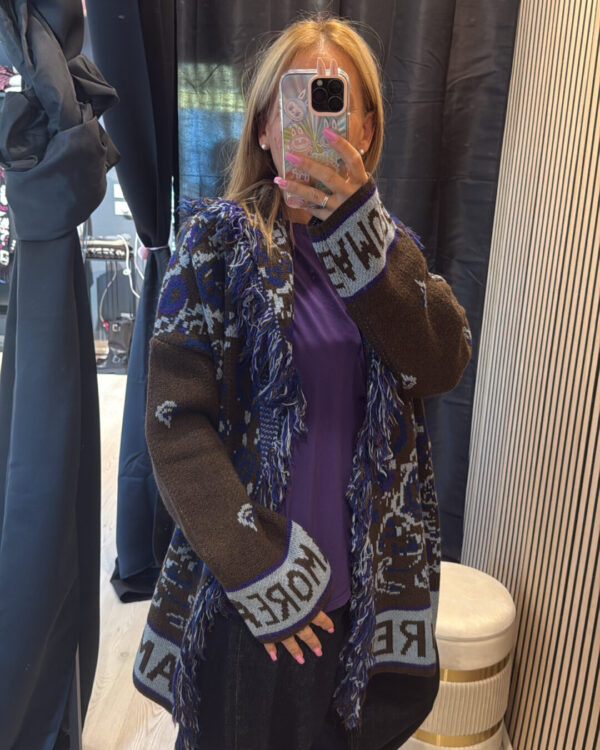Cardigan VICOLO con scritta AMORE