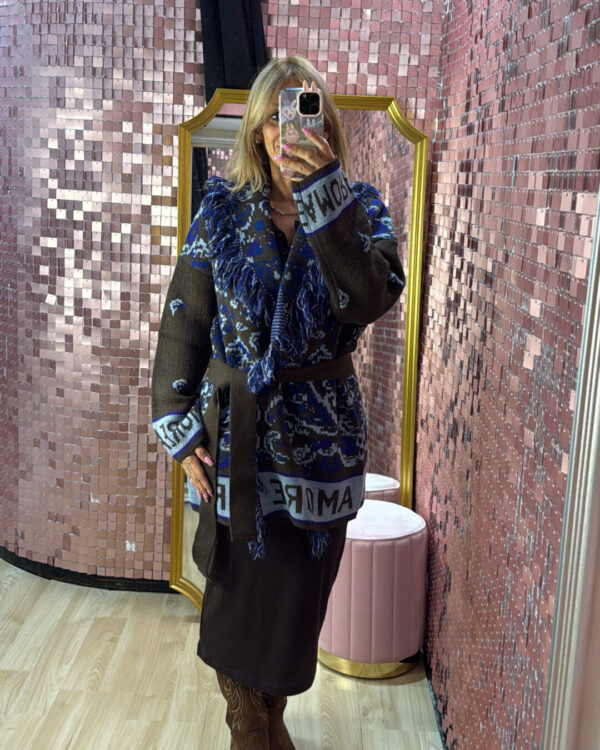 Cardigan VICOLO con scritta AMORE
