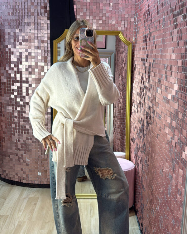 Cardigan PHILIA LOFT asimmetrico , VARI COLORI