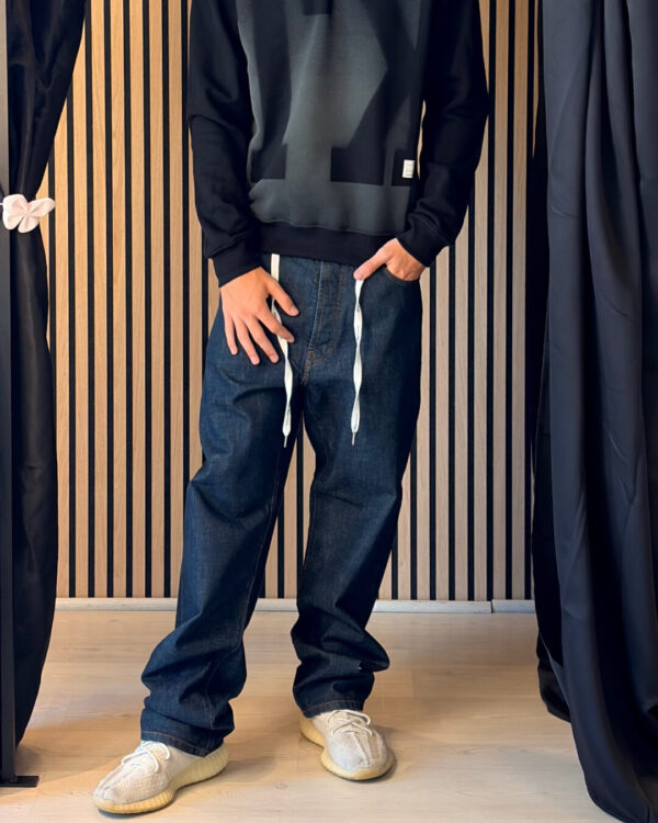 Jeans TAKESHY KURO con laccio logato