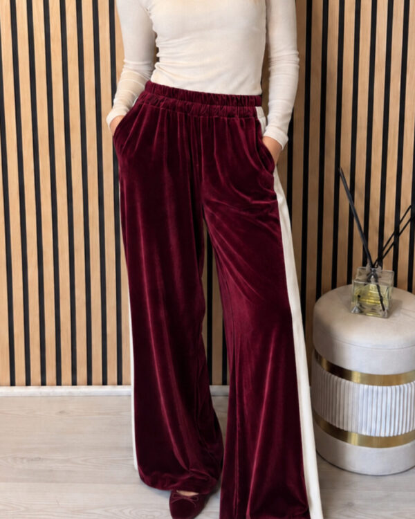 Pantalone MOTEL in ciniglia elasticizzato in vita
