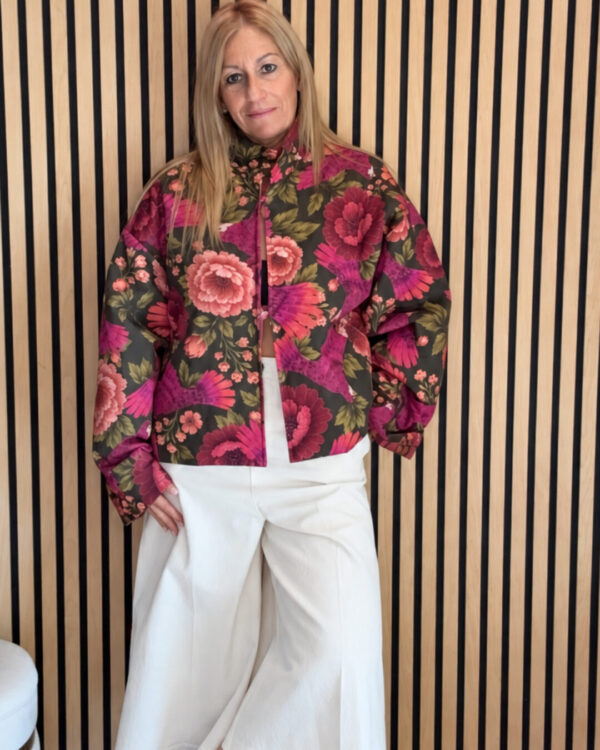Bomber HAVEONE con stampa pappagallo