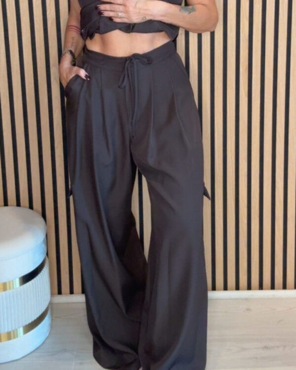 Pantalone COLLISION cargo con coulisse in vita