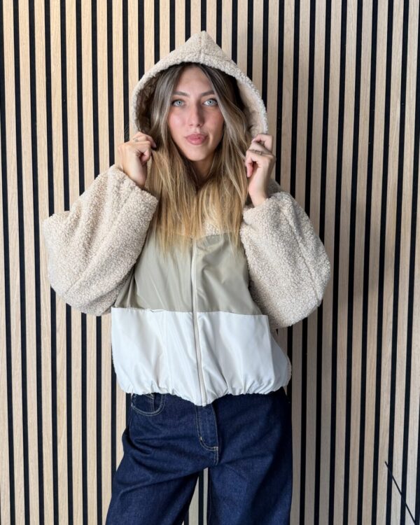 Bomber SUSYMIX in teddy con cappuccio