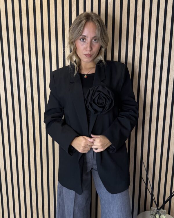 Blazer VICOLO con spilla, NERO