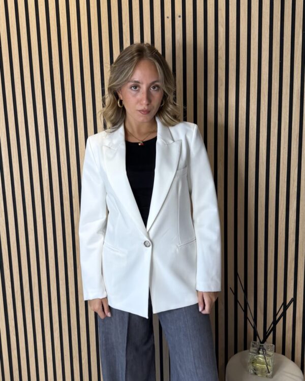 Blazer VICOLO a 1 bottone, BIANCO