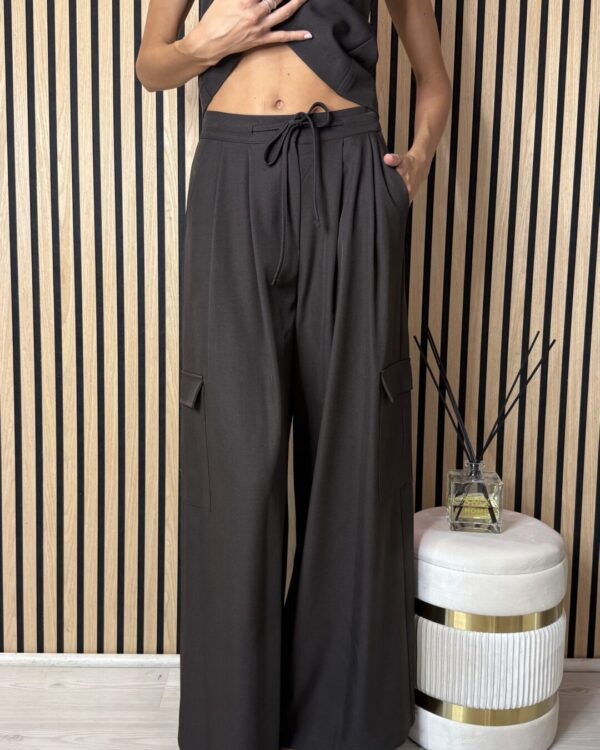 Pantalone COLLISION cargo con coulisse in vita