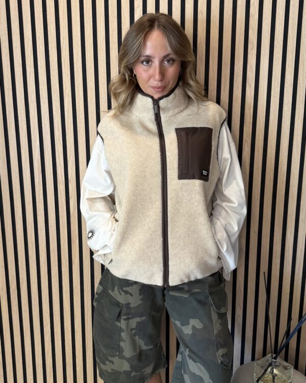 Gilet VICOLO smanicato in teddy