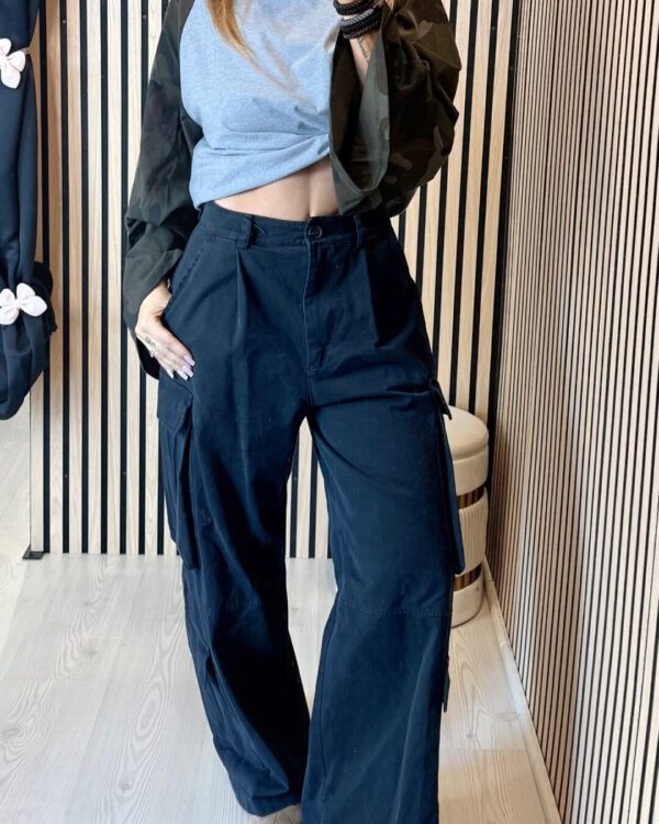 Pantalone VICOLO mod. cargo, NERO